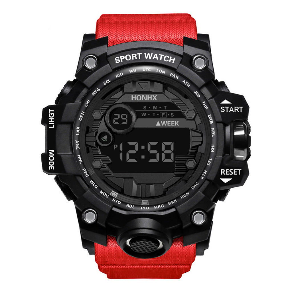 Men's Waterproof Sports Multifunctional Luminous Electronic Watch