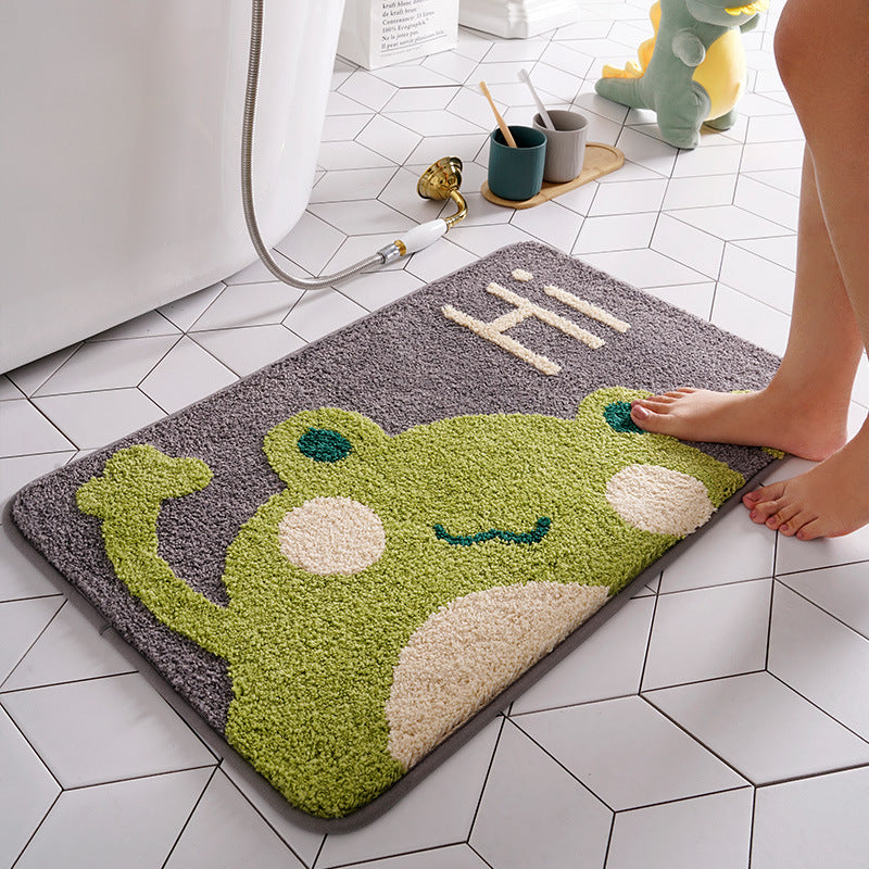 Bathroom absorbent non-slip mat