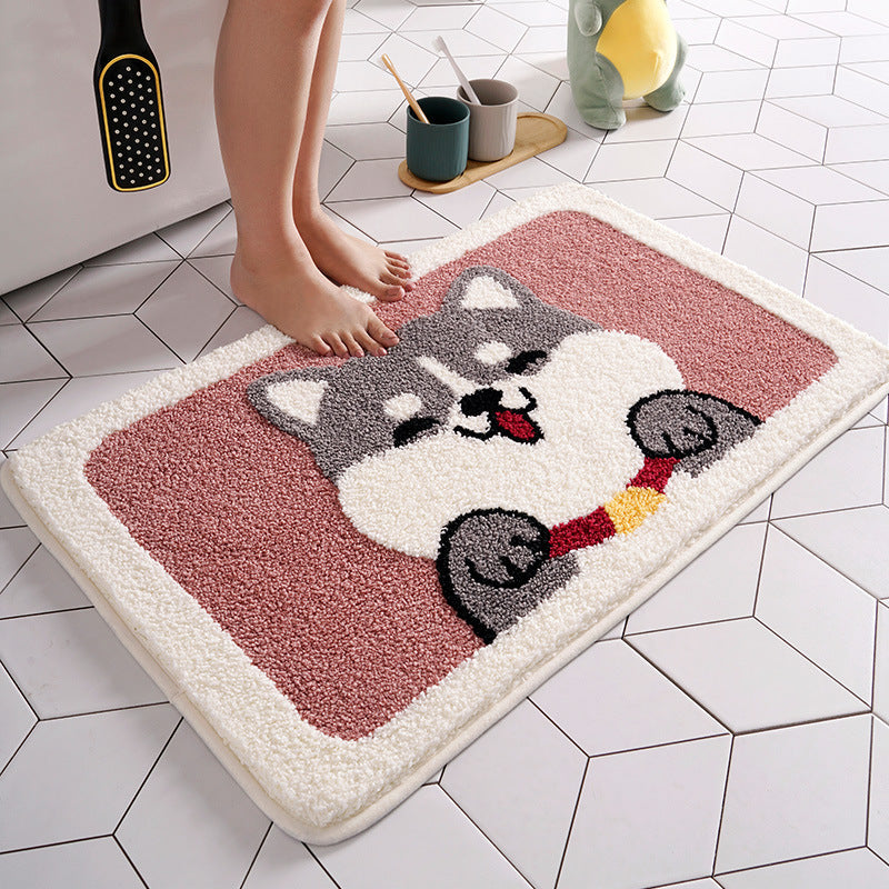 Bathroom absorbent non-slip mat