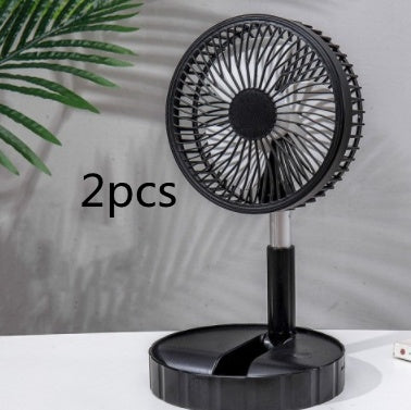 Strong Wind And Quiet Portable Telescopic Folding Fan