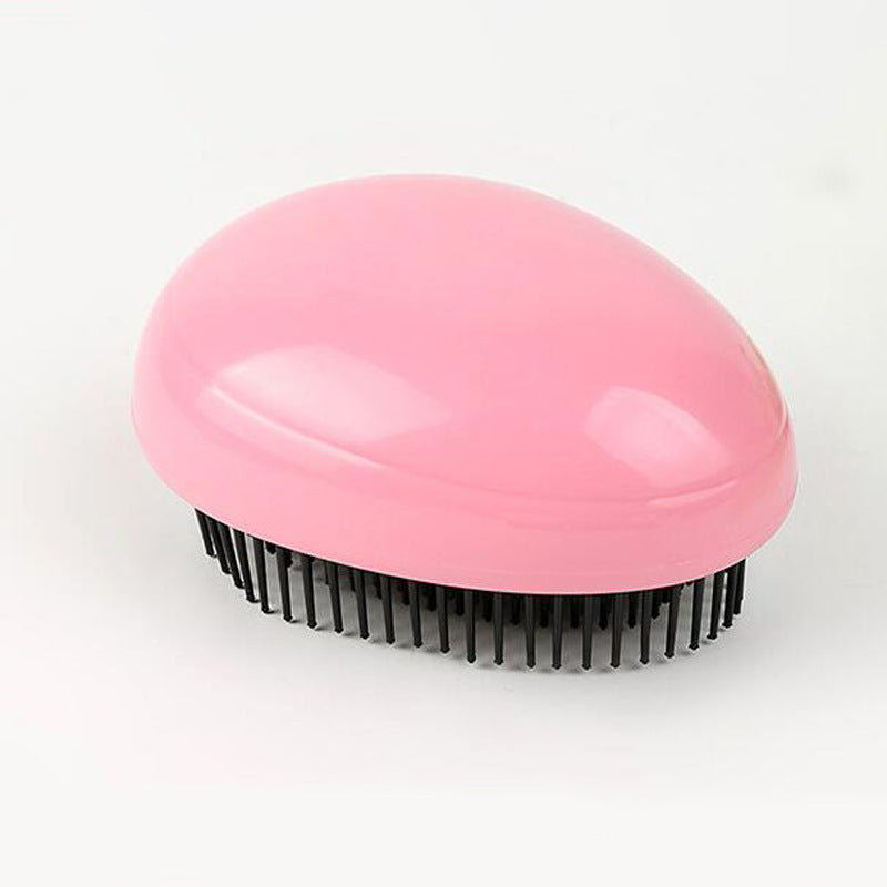 Massage Comb Egg Egg Comb Abs Plastic Black Smooth Hair Comb