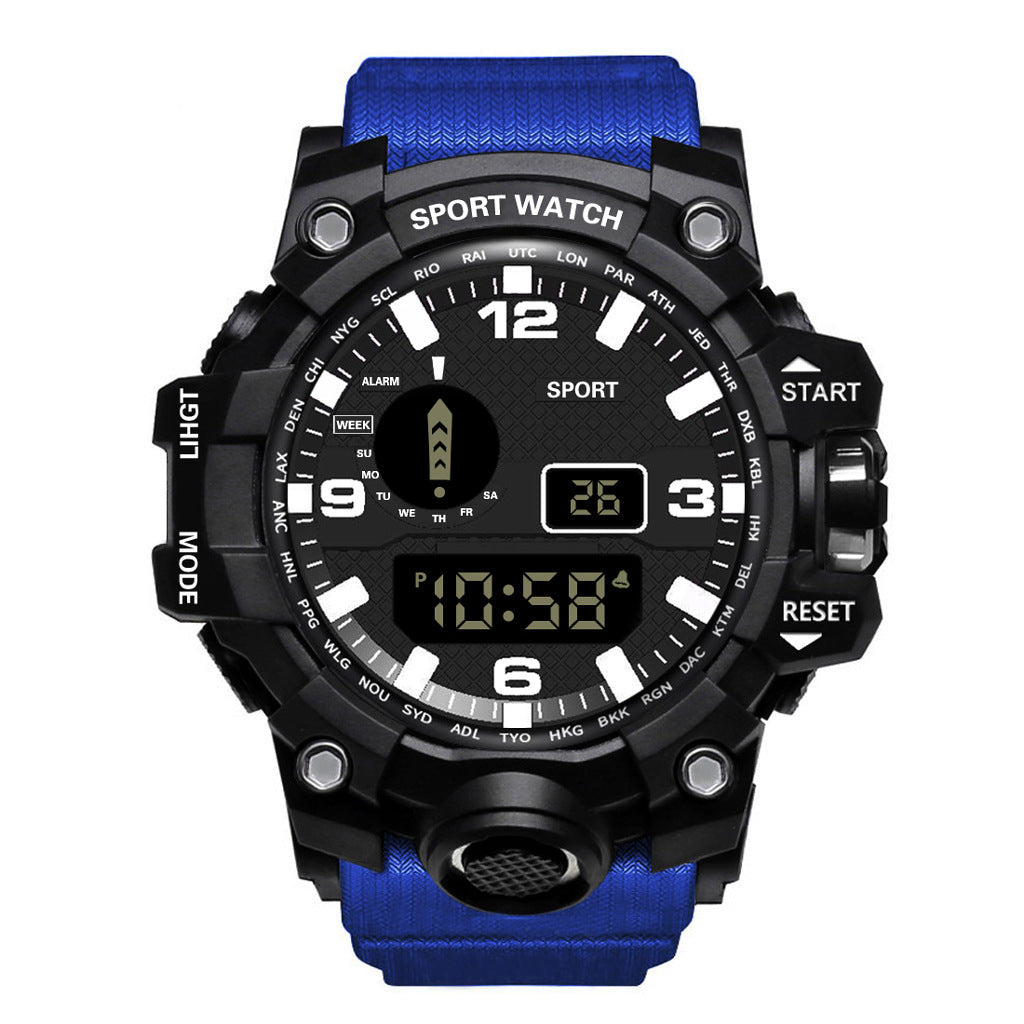 Men's Waterproof Sports Multifunctional Luminous Electronic Watch