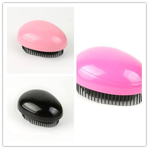 Massage Comb Egg Egg Comb Abs Plastic Black Smooth Hair Comb