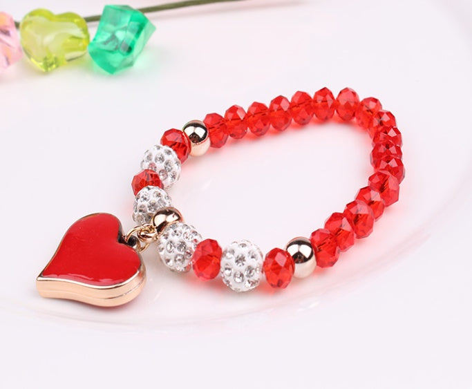 Elastic Crystal  Bracelet & Bangle Heart Bracelets