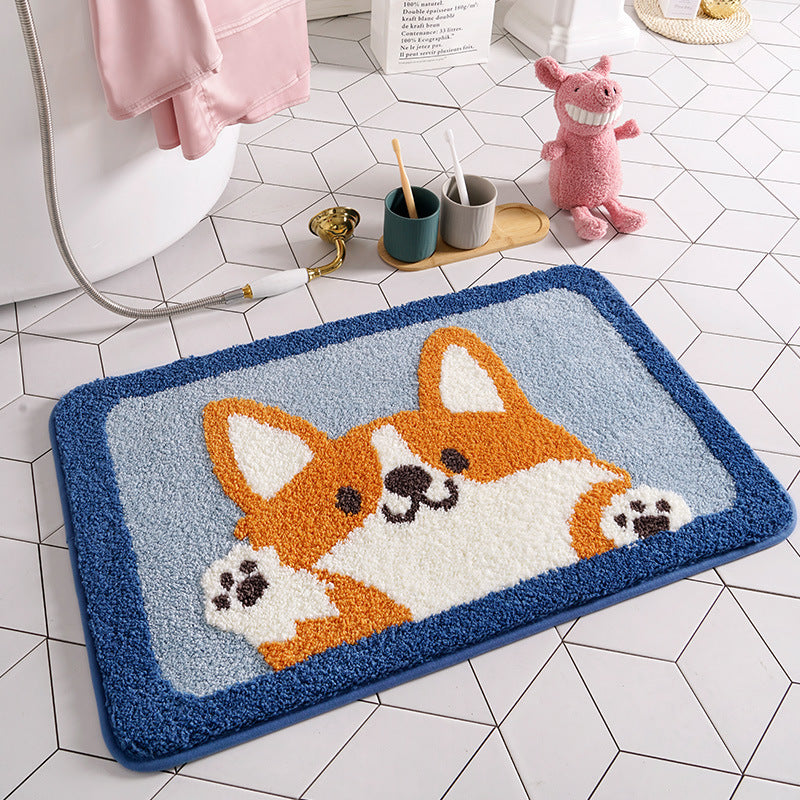 Bathroom absorbent non-slip mat