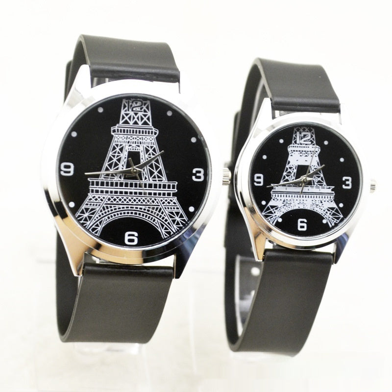 Paris Tower Fashion Couple Pair Watch