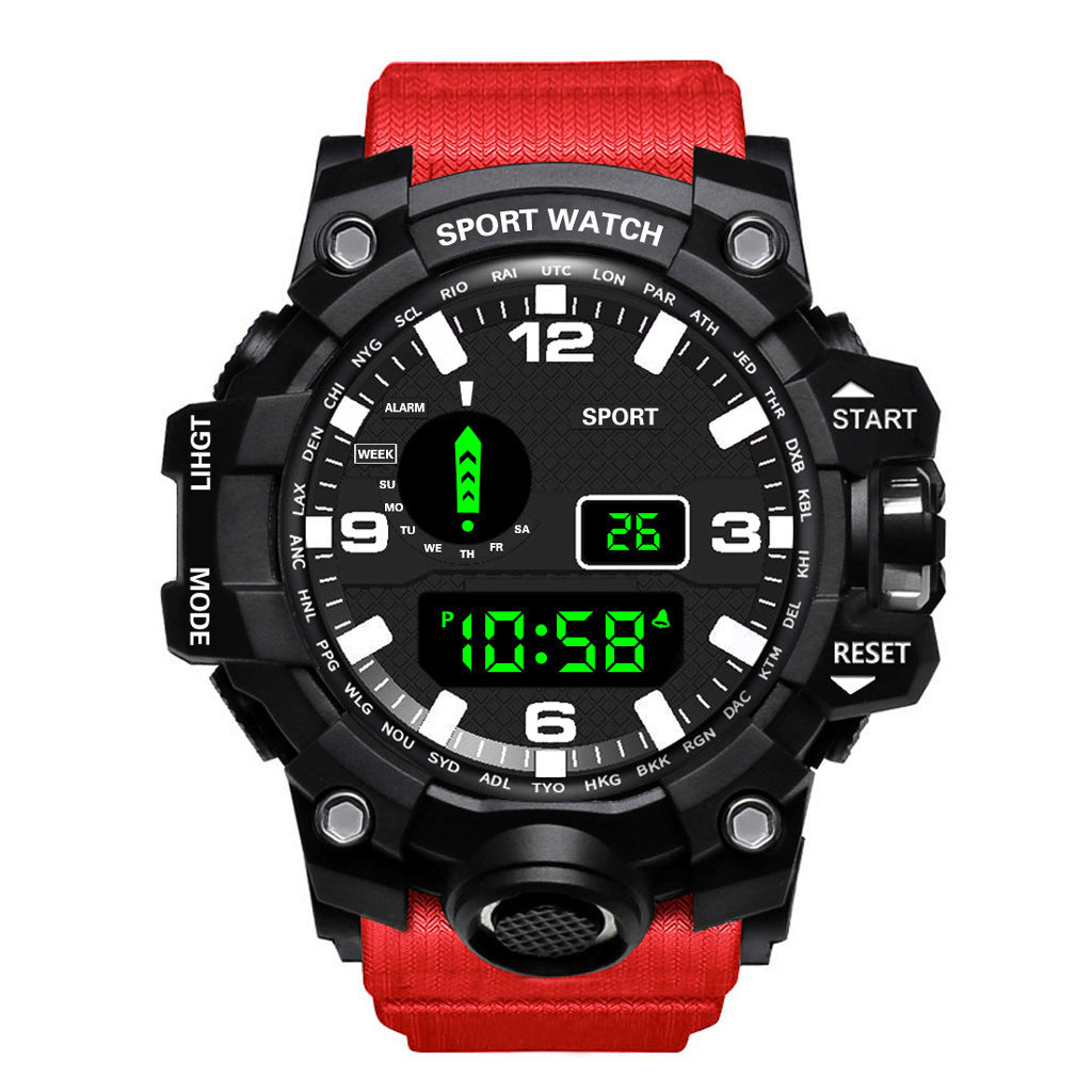 Men's Waterproof Sports Multifunctional Luminous Electronic Watch