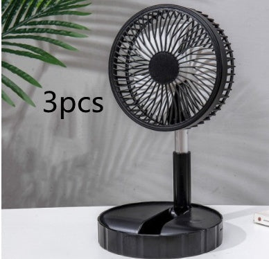 Strong Wind And Quiet Portable Telescopic Folding Fan