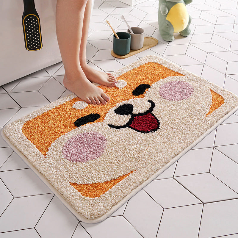 Bathroom absorbent non-slip mat