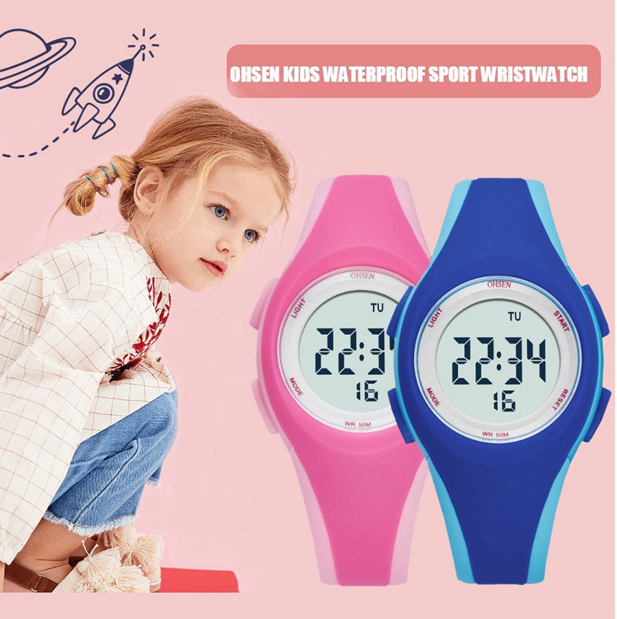 Multifunctional Waterproof Children's Electronic Watch