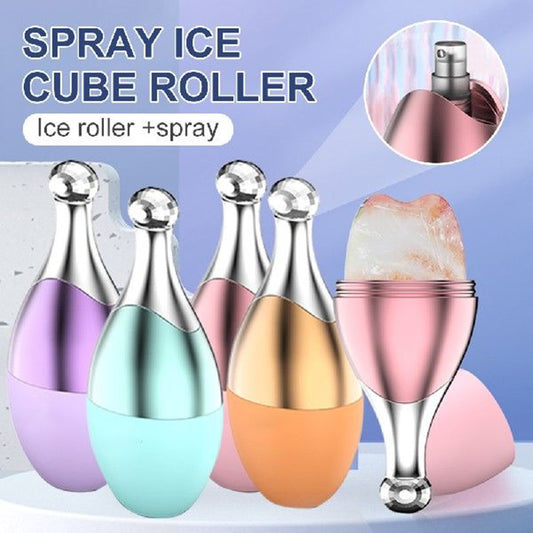 Facial Massage Ice Roller With Spray Silicone Skin