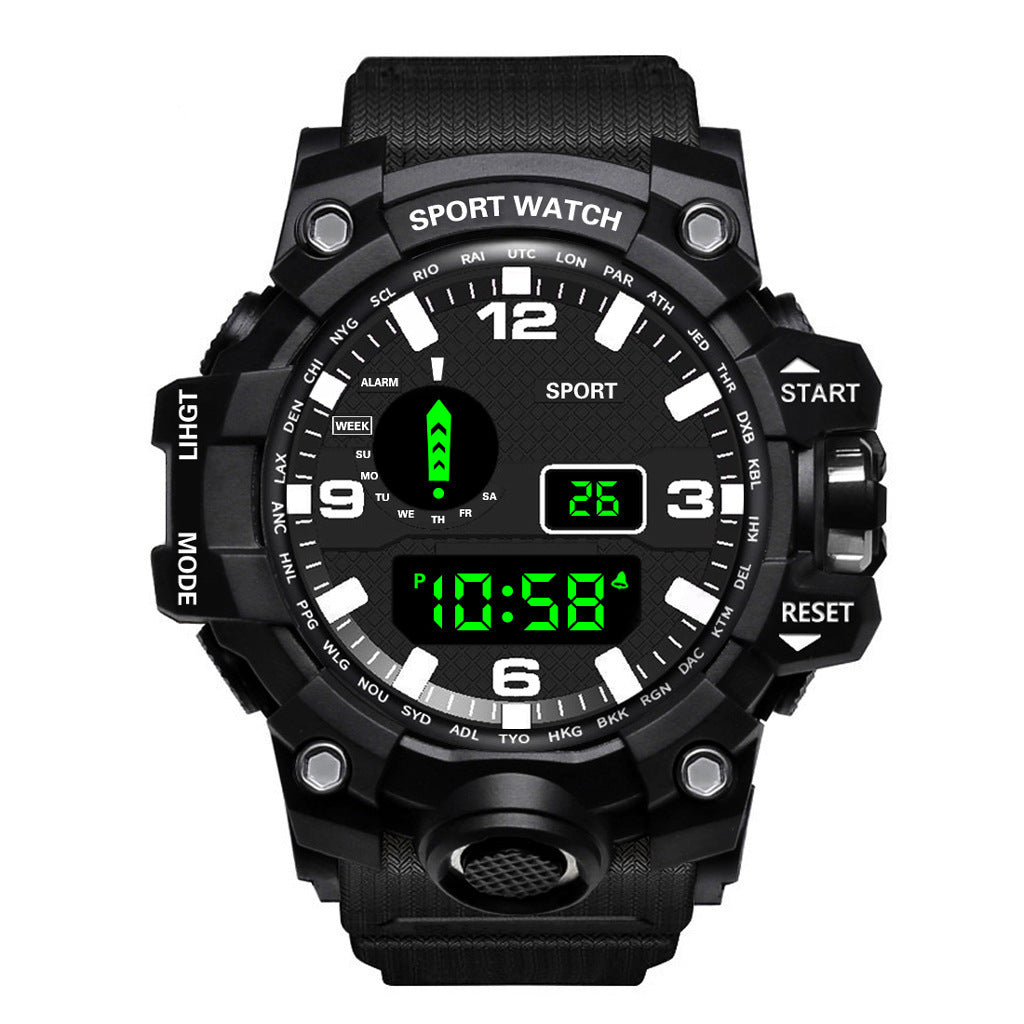 Men's Waterproof Sports Multifunctional Luminous Electronic Watch