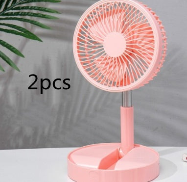 Strong Wind And Quiet Portable Telescopic Folding Fan