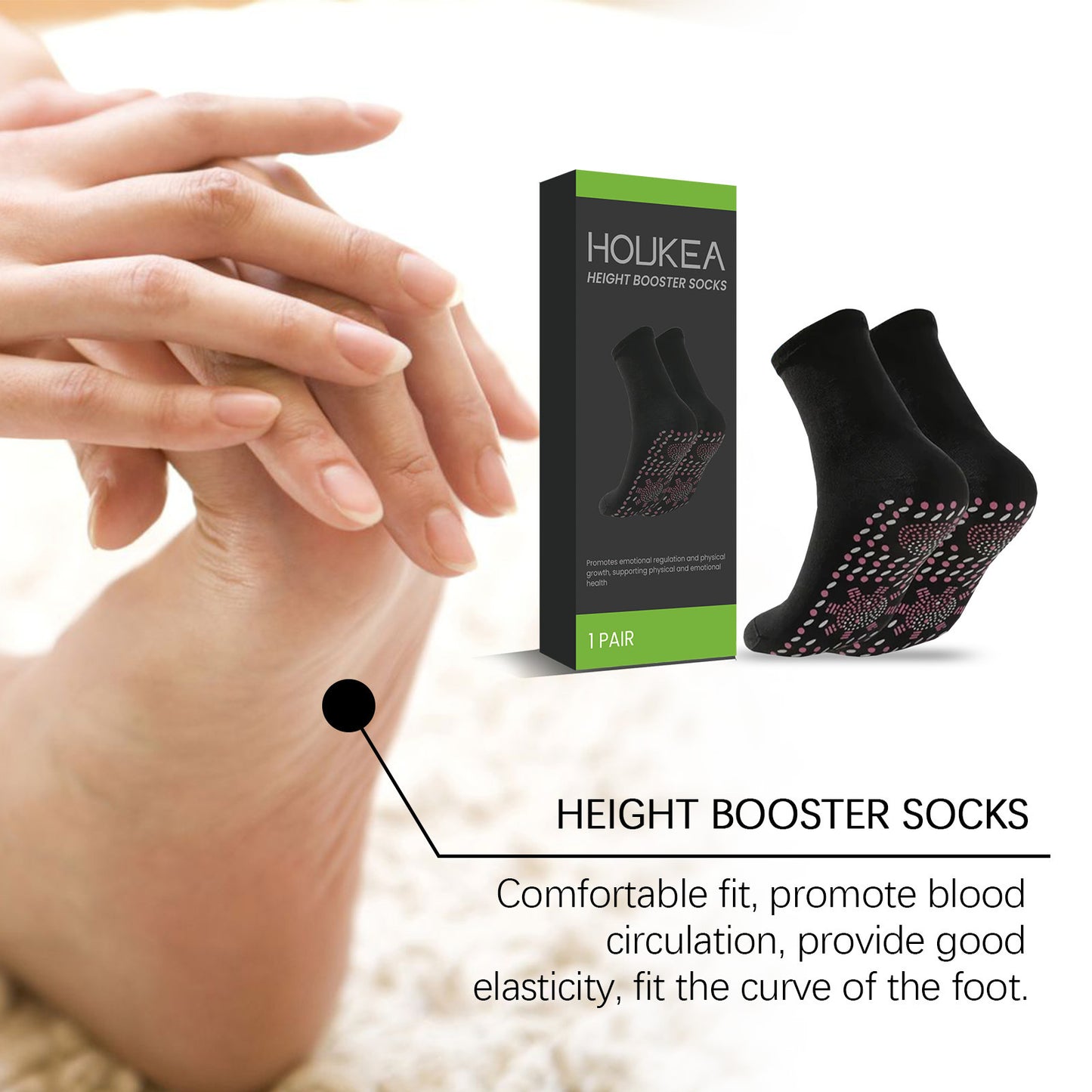 Self-heating Massage Body Socks Foot Skin-friendly